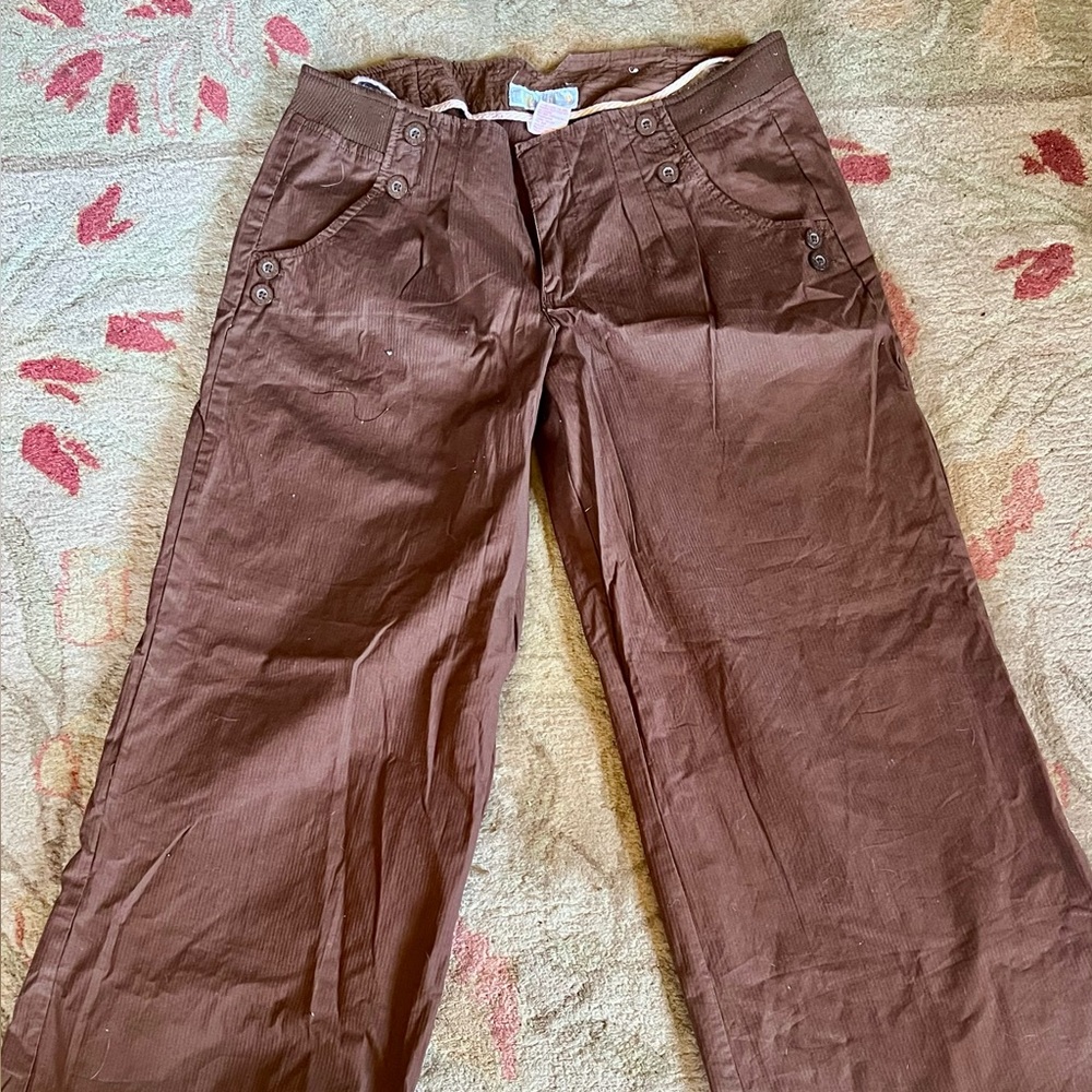 Nori Wide Leg Women's Pants in Briwn